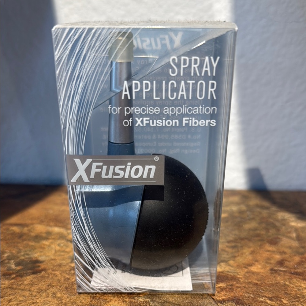 Black Spray Applicator for Hair Fibers